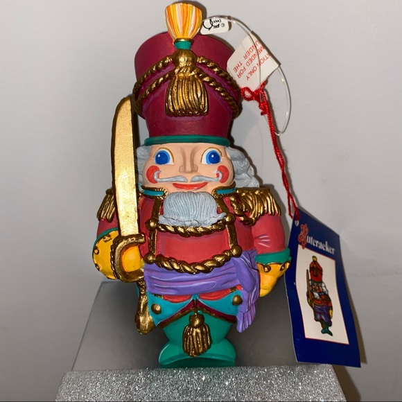 Hallmark Other - 1991 Department 56 Nutcracker Ornament Hand Painted w/ Tags VGC HTF VTG